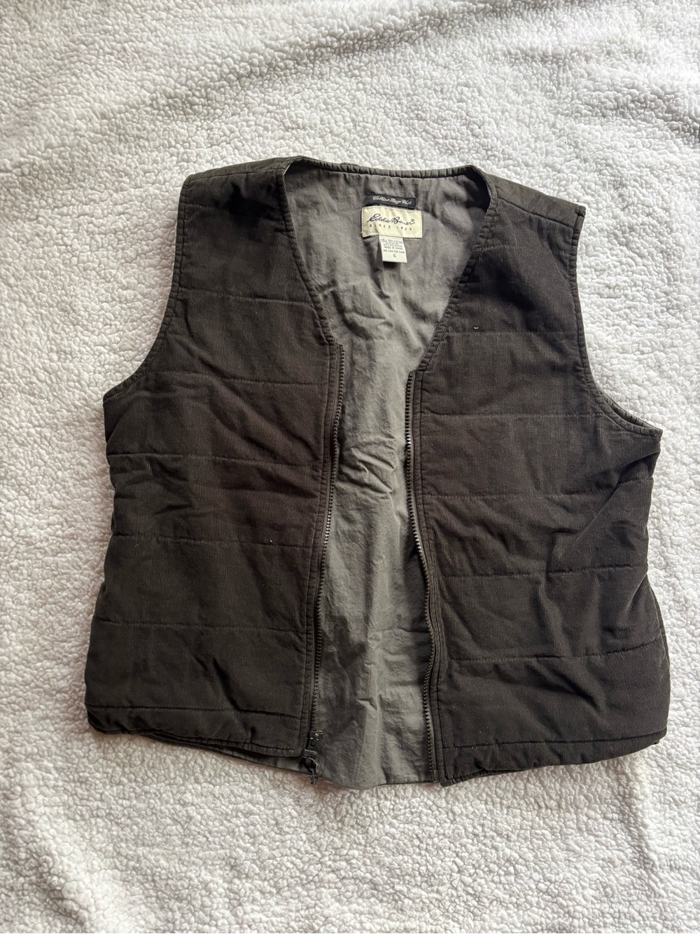 Eddie Bauer Green Vest Small